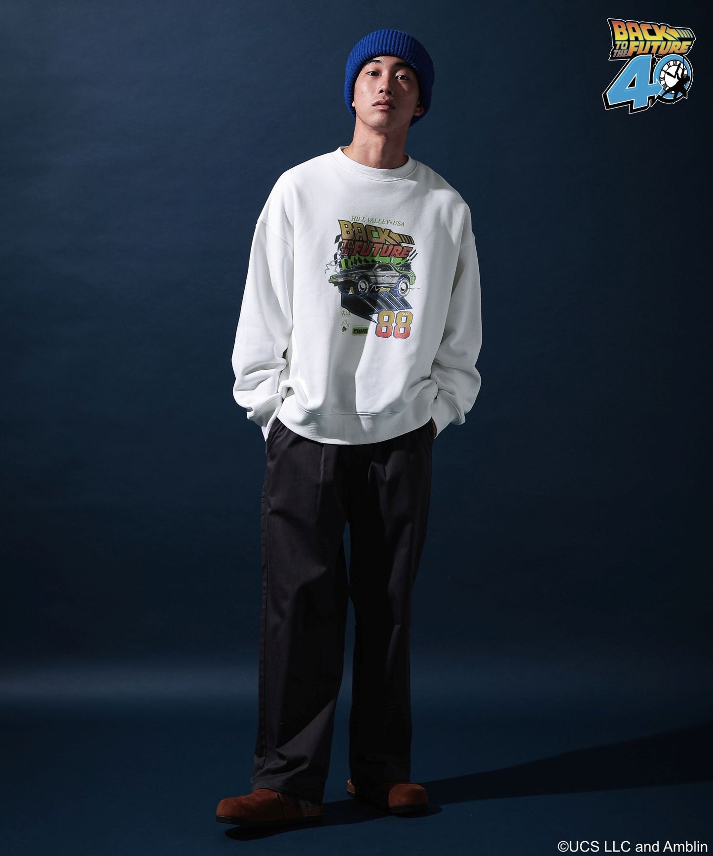 【niko and...】回到未來聯名款 長袖印花大學T