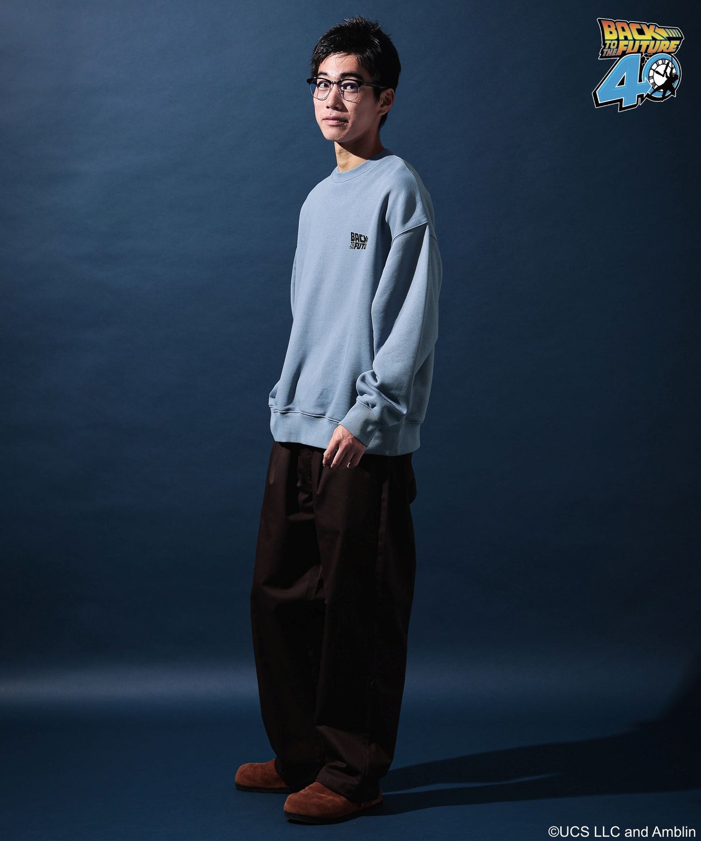 【niko and...】回到未來聯名款 長袖印花大學T