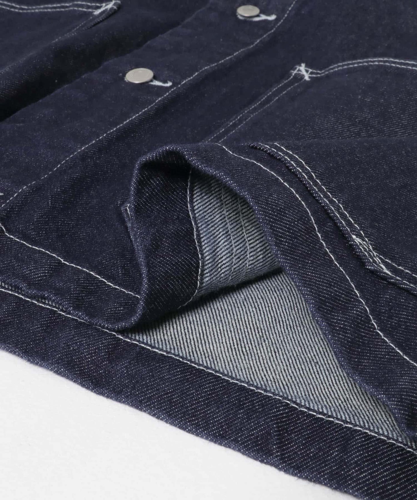 【URBAN RESEARCH DOORS】FORK&SPOON JF 丹寧無領牛仔外套 夾克