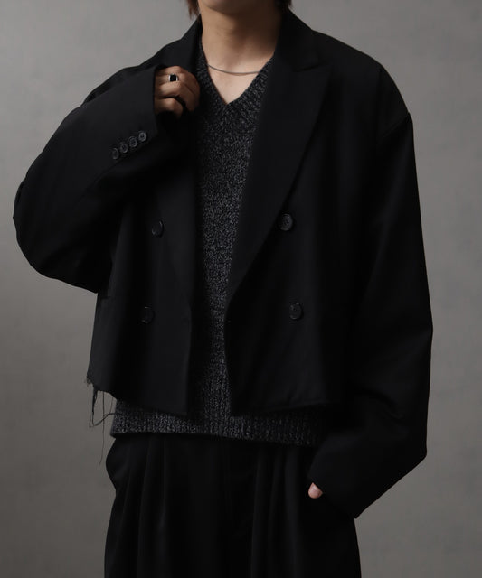 【Art re A】welise 自然毛邊仿舊短版西裝外套