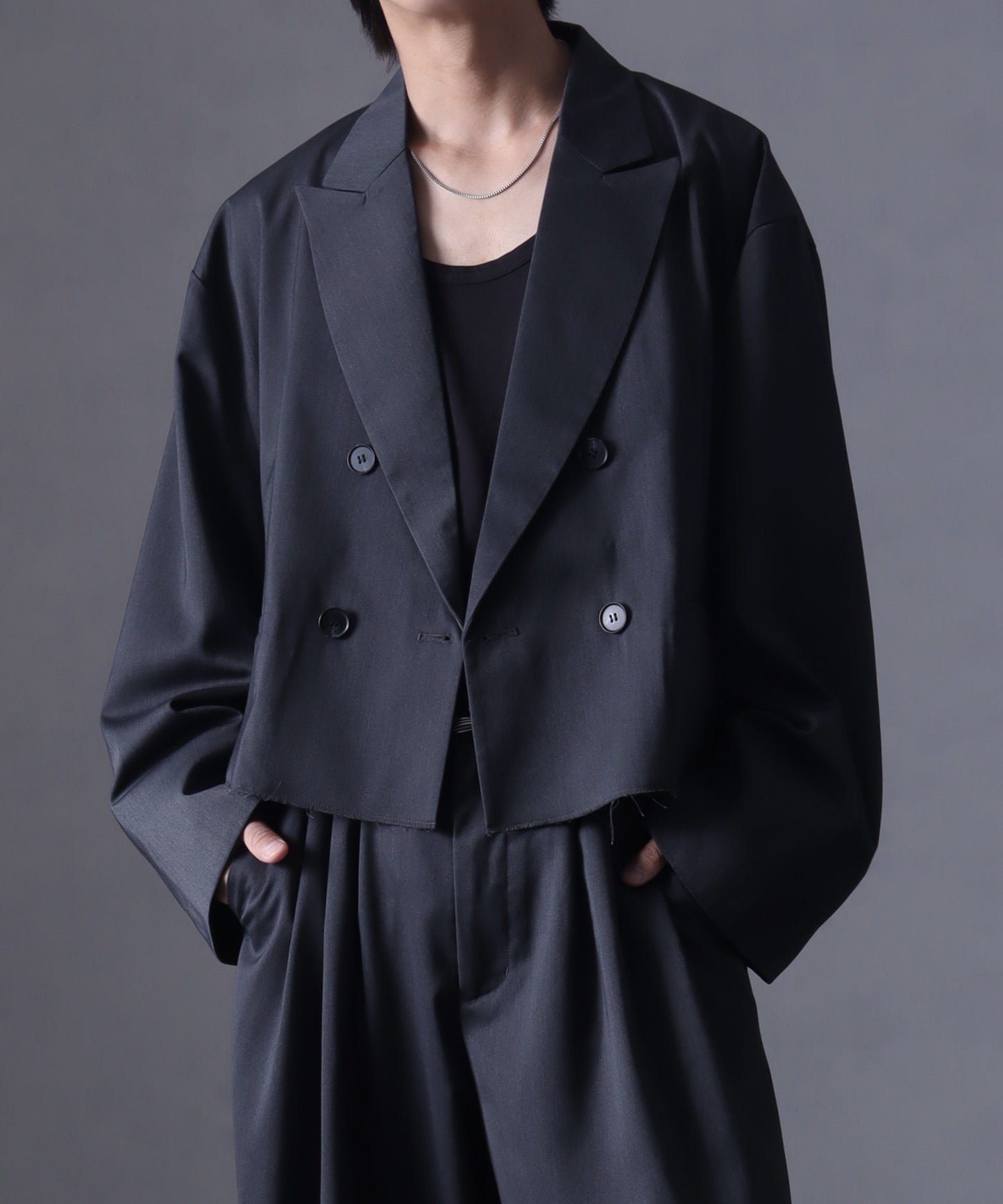 【Art re A】welise 自然毛邊仿舊短版西裝外套