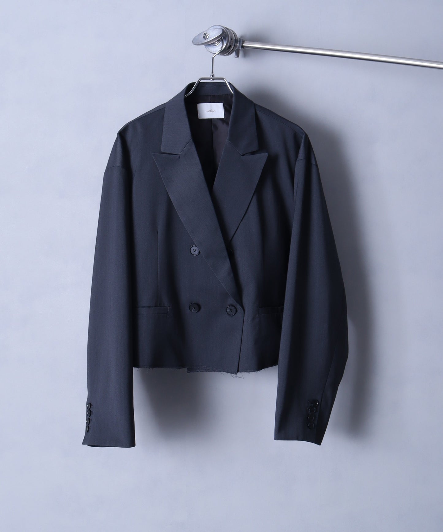 【Art re A】welise 自然毛邊仿舊短版西裝外套