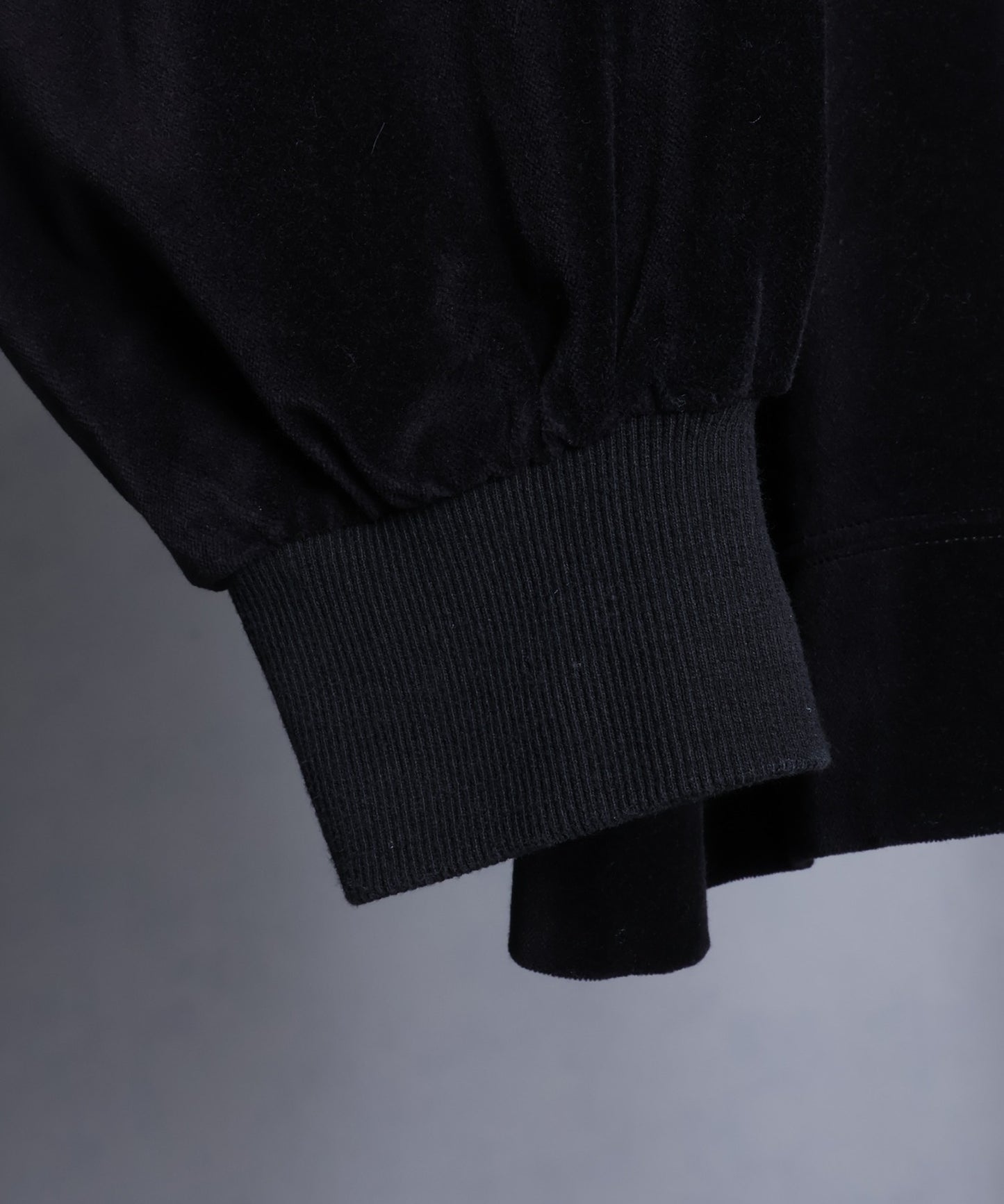 【Art re A】welise 復古天鵝絨圓領寬鬆長袖T恤