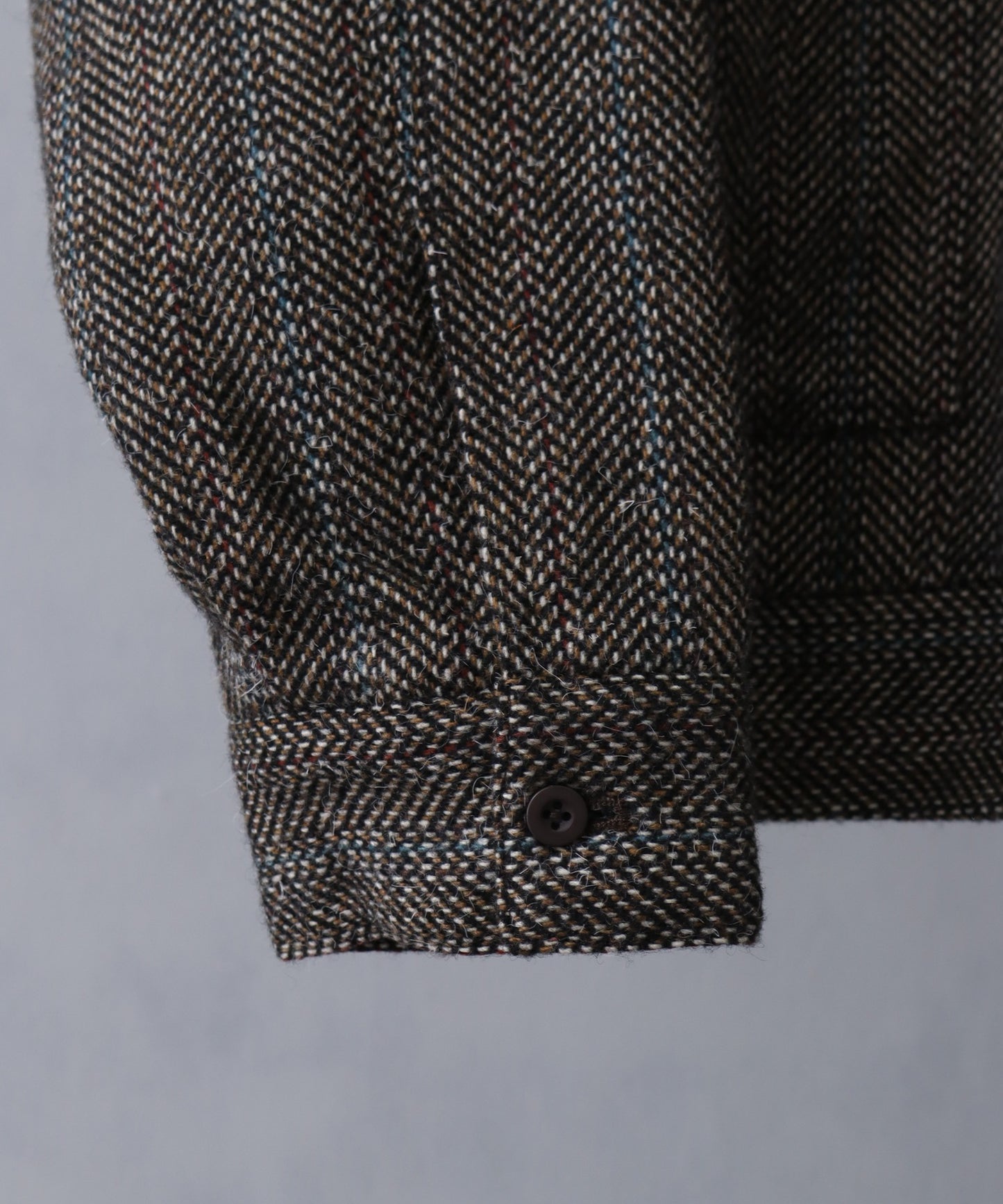 【Art re A】welise 羊毛混紡粗花呢拉鍊外套