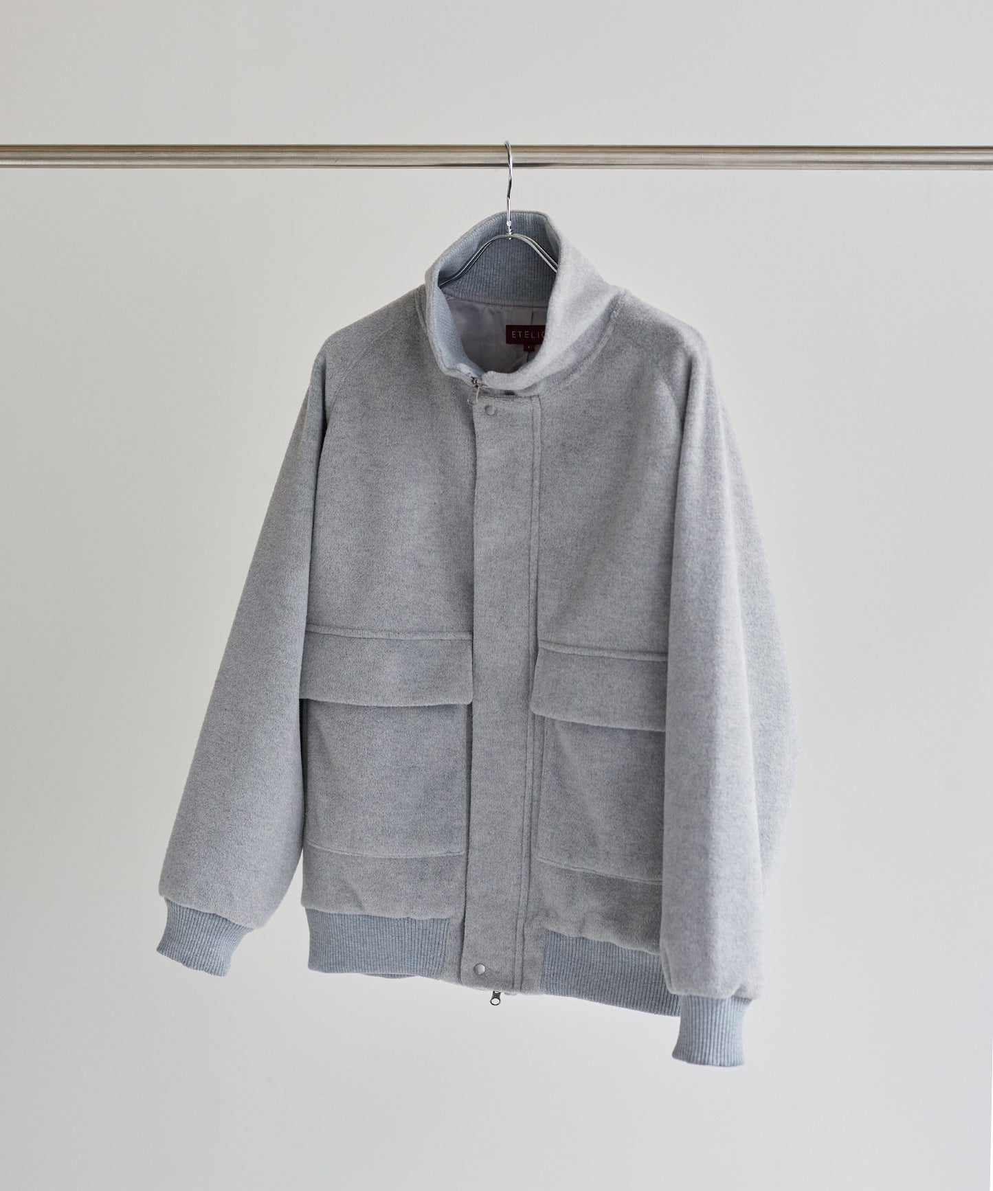 【ASTRONOMY】ETELIO 羊毛混紡梅爾頓立領夾克