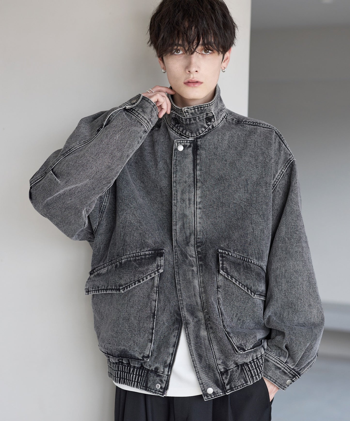 【ASTRONOMY】ETELIO 軍裝風12oz厚磅丹寧短版外套