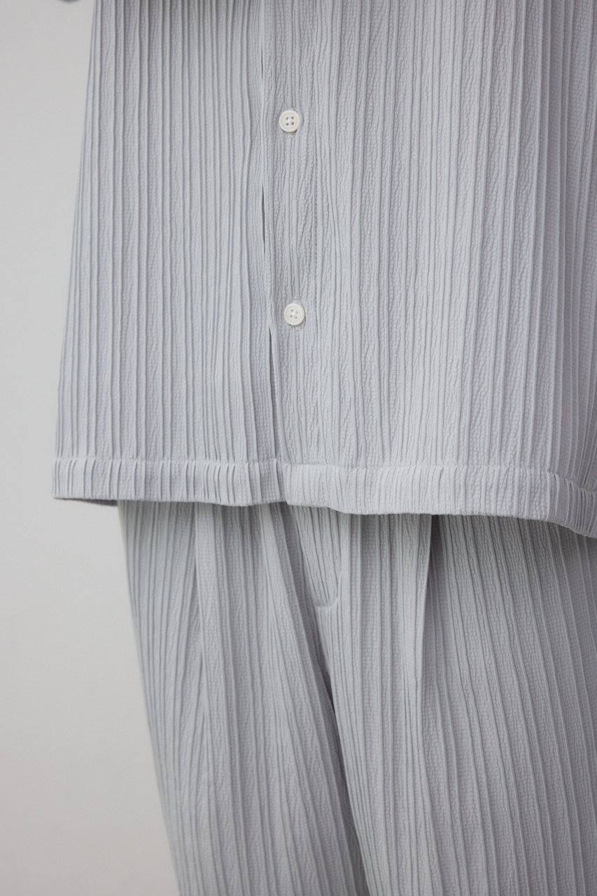 【AZUL】現貨🔥 清涼百褶短袖透氣襯衫