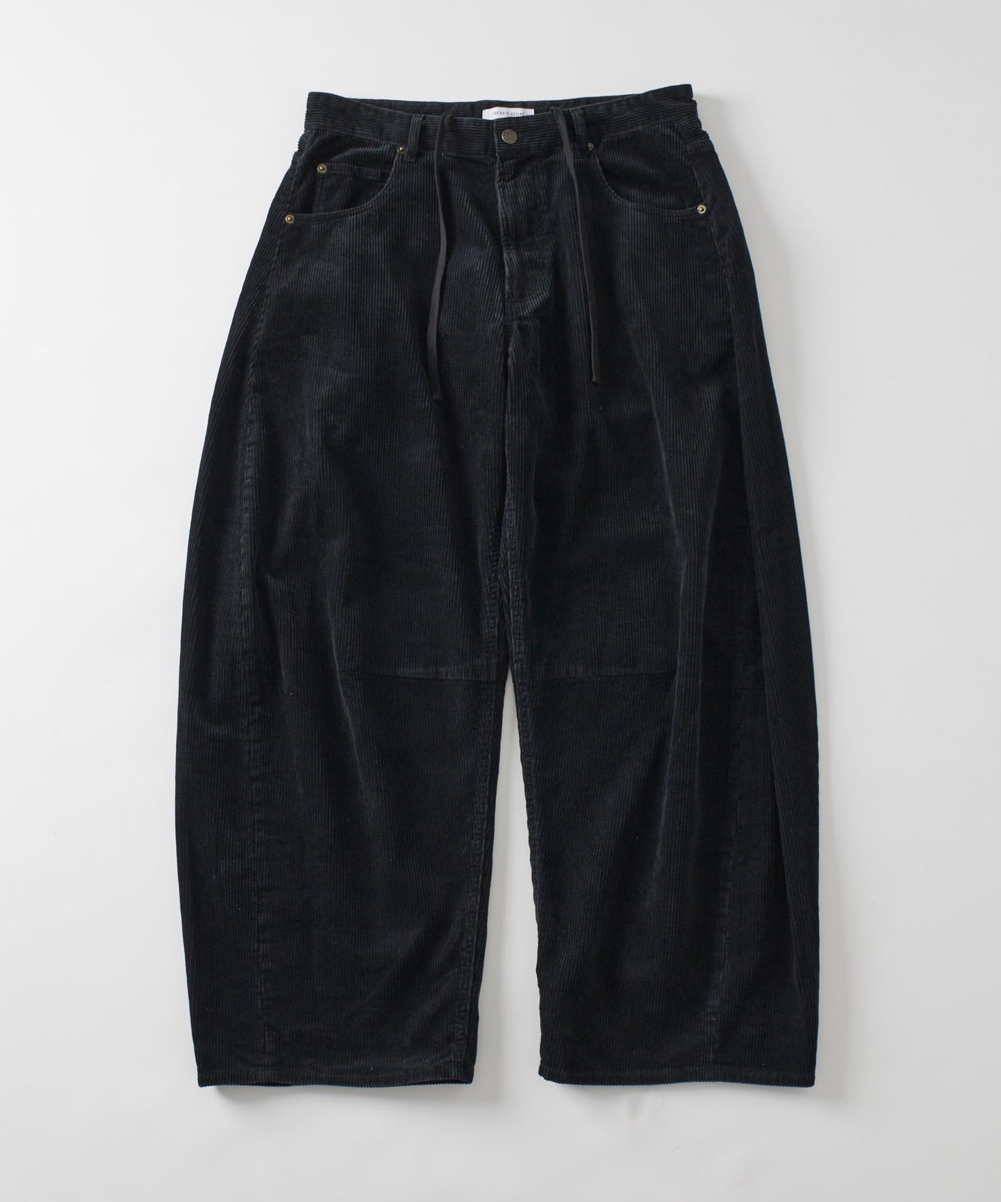 【FREAK’S STORE】寬版剪裁 曲線燈芯絨長褲