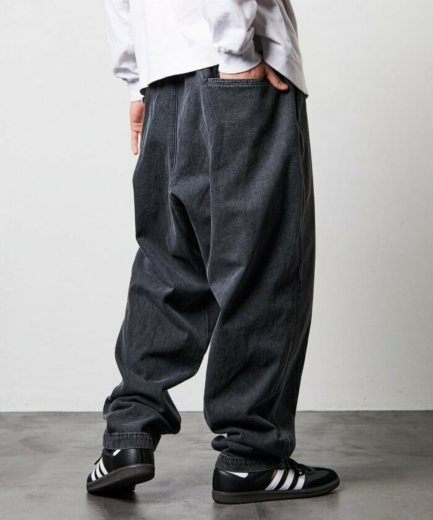 【FREAK’S STORE】outdoors 戶外寬版錐形褲 寬褲 附腰帶