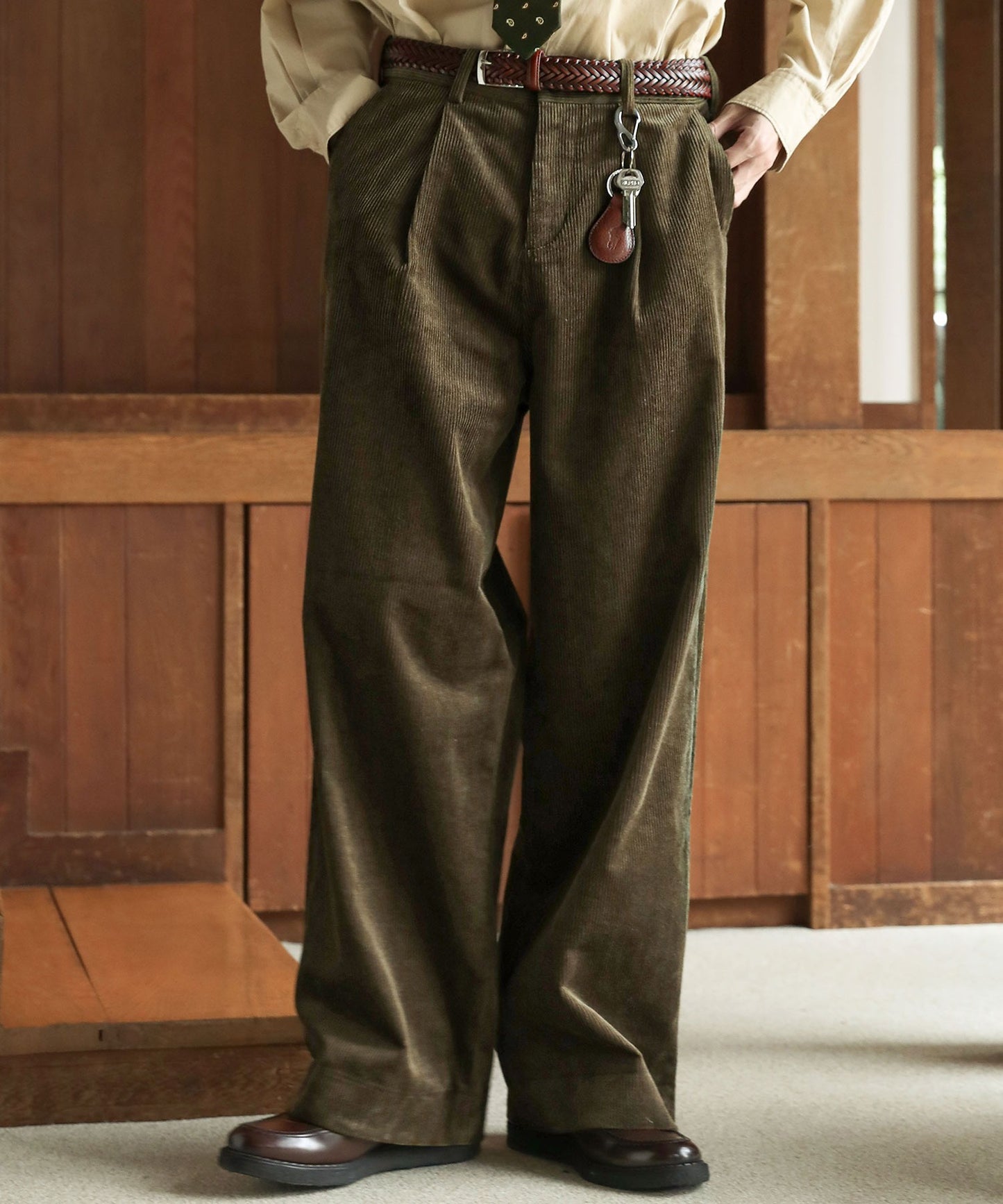 【ASTRONOMY】Bleme 經典厚磅燈芯絨寬版西裝長褲