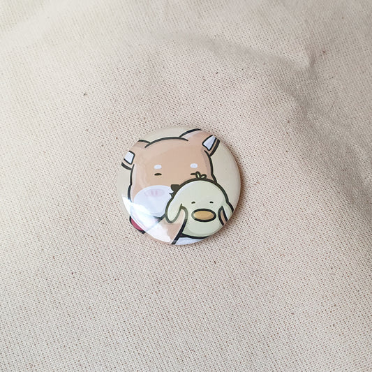【武士汪汪】插畫商品 胸針(小)-Together Forever