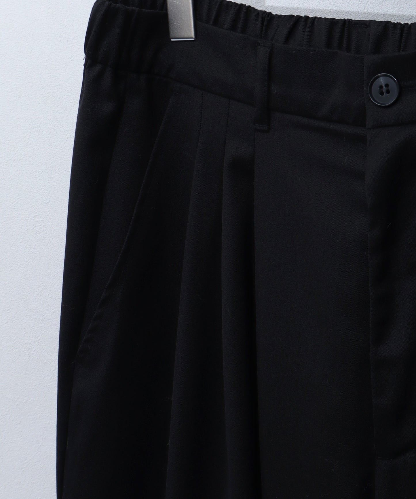 【Art re A】welise 優雅質感 TR 三褶設計 時尚寬版西裝褲