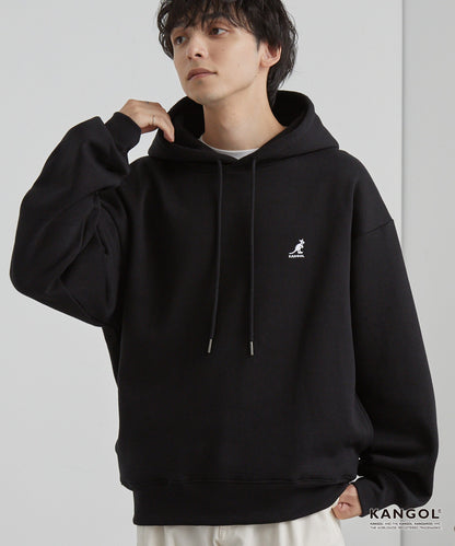 【MONO-MART】KANGOL刺繡LOGO寬版舒適 內刷毛 帽T