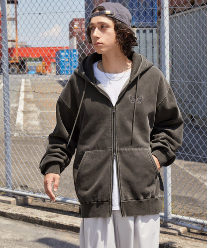 【EMMA CLOTHES】NBA系列 芝加哥公牛 復古街頭 刺繡內刷毛連帽外套 日本預購