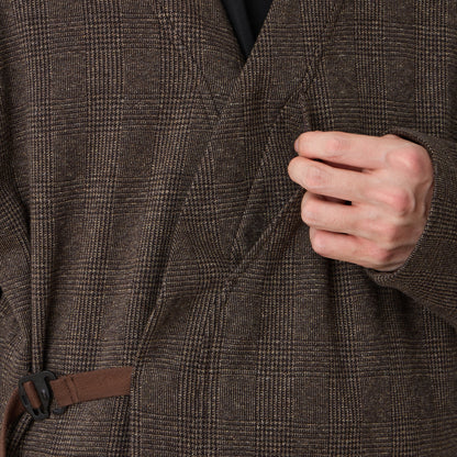 【Ｗhite Ｍountaineering】格紋和服襯衫外套