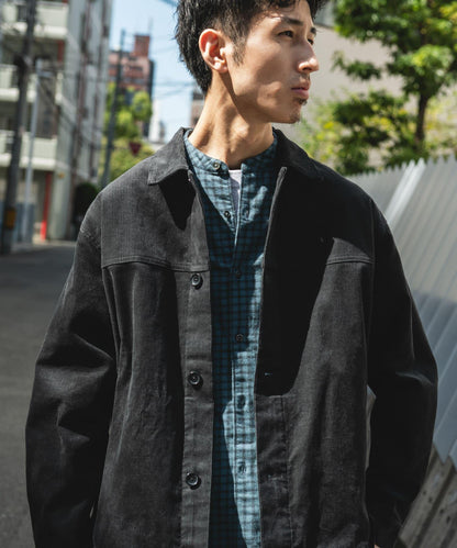 【URBAN RESEARCH DOORS】燈芯絨經典短版休閒夾克 外套