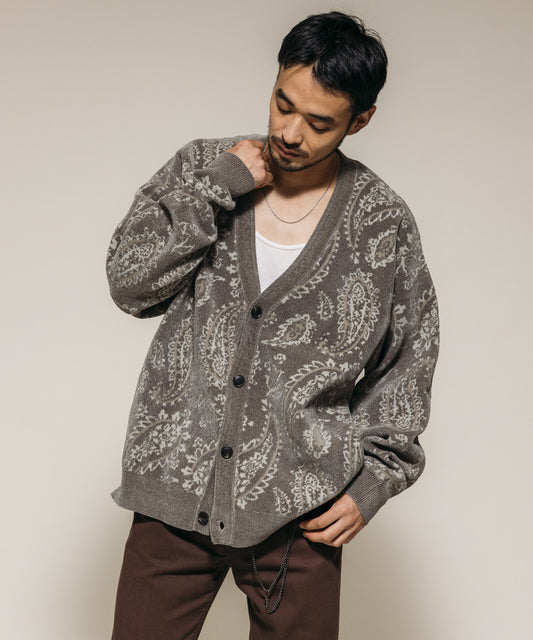 【FREAK’S STORE】質感復古佩斯利花紋開襟衫 日本預購