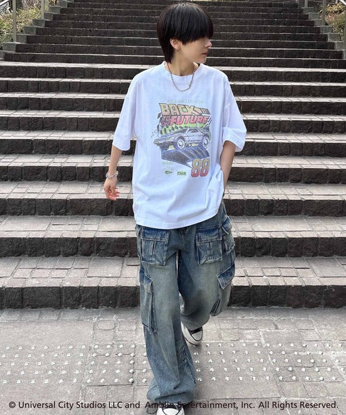 【CONFIRM】回到未來系列 ILL’S 復古風電影88英里印花短袖T恤 日本預購