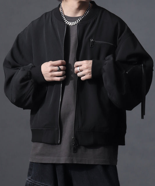 【Art re A】welise 質感寬袖短版 MA-1 飛行夾克