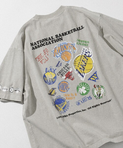 【FREAK’S STORE】NBA系列 復古球隊LOGO印花短袖T恤 短T
