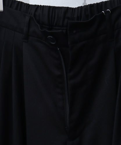 【Art re A】welise 優雅質感 TR 三褶設計 時尚寬版西裝褲