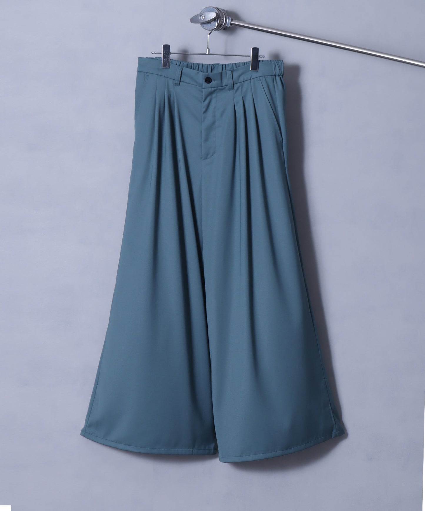 【Art re A】welise 優雅質感 TR 三褶設計 時尚寬版西裝褲