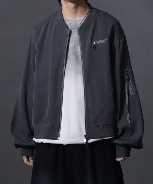 【Art re A】welise 質感寬袖短版 MA-1 飛行夾克
