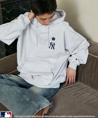 【PUBLUX】MLB × MARY QUANT 聯名款 LOGO刺繡內刷毛厚挺帽T 日本預購