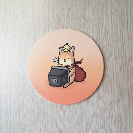 【武士汪汪】鶯歌陶瓷吸水杯墊-電視兒童