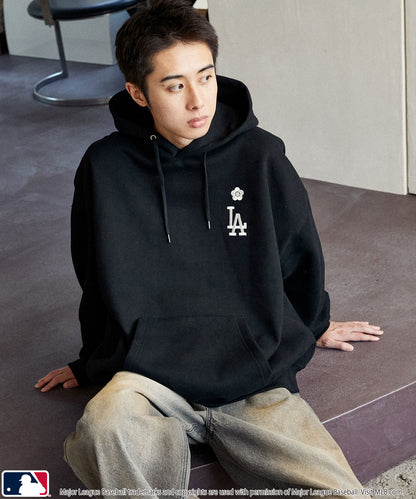 【PUBLUX】MLB × MARY QUANT 聯名款 LOGO刺繡內刷毛厚挺帽T 日本預購