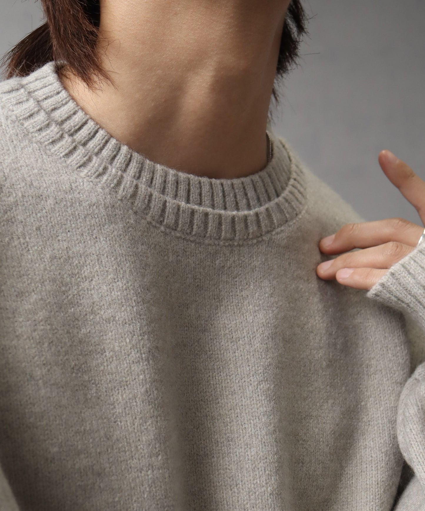 【Art re A】welise 雙層領寬版針織上衣 日本預購