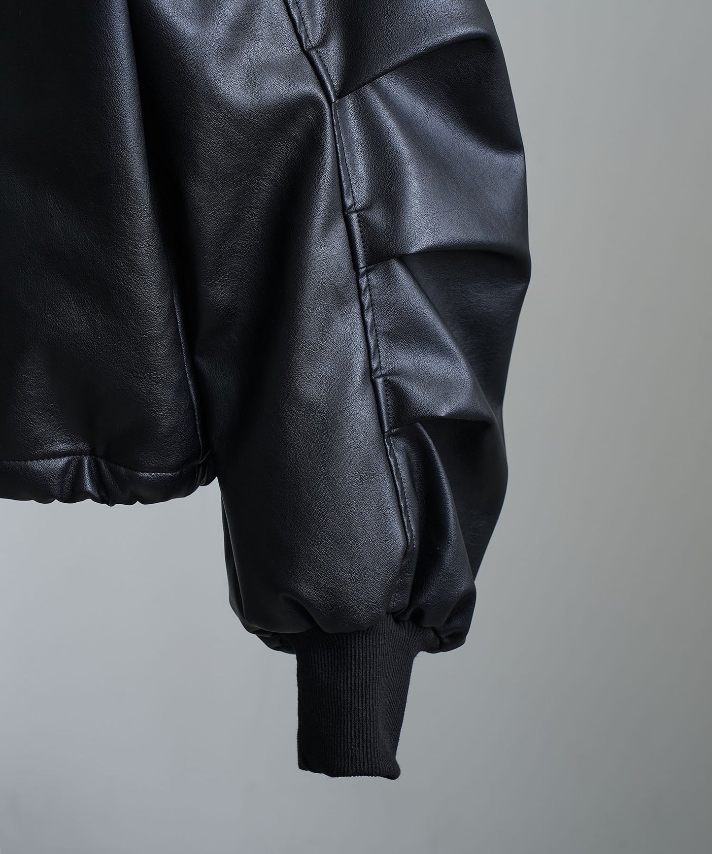 【Art re A】welise 質感PU皮革x可拆式毛領飛行外套