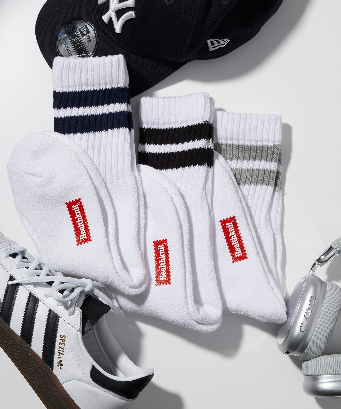 【Healthknit】美式厚磅長筒襪 3雙組