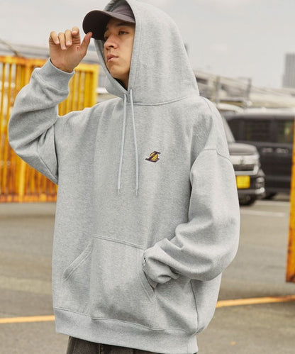 【MONO-MART】NBA系列 聯名款 復古風Lakers湖人隊刺繡印花帽T 日本預購