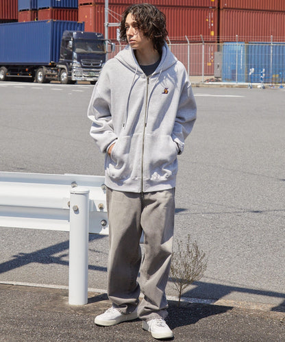 【EMMA CLOTHES】NBA系列 洛杉磯湖人 復古街頭 刺繡內刷毛連帽外套 日本預購