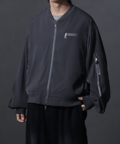 【Art re A】welise 質感寬袖短版 MA-1 飛行夾克