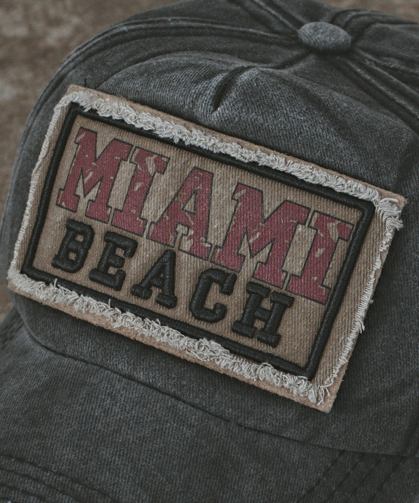 【ROOP TOKYO】ALL RUNS 復古風破壞刺繡棒球帽