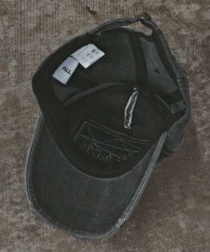 【ROOP TOKYO】ALL RUNS 復古風破壞刺繡棒球帽