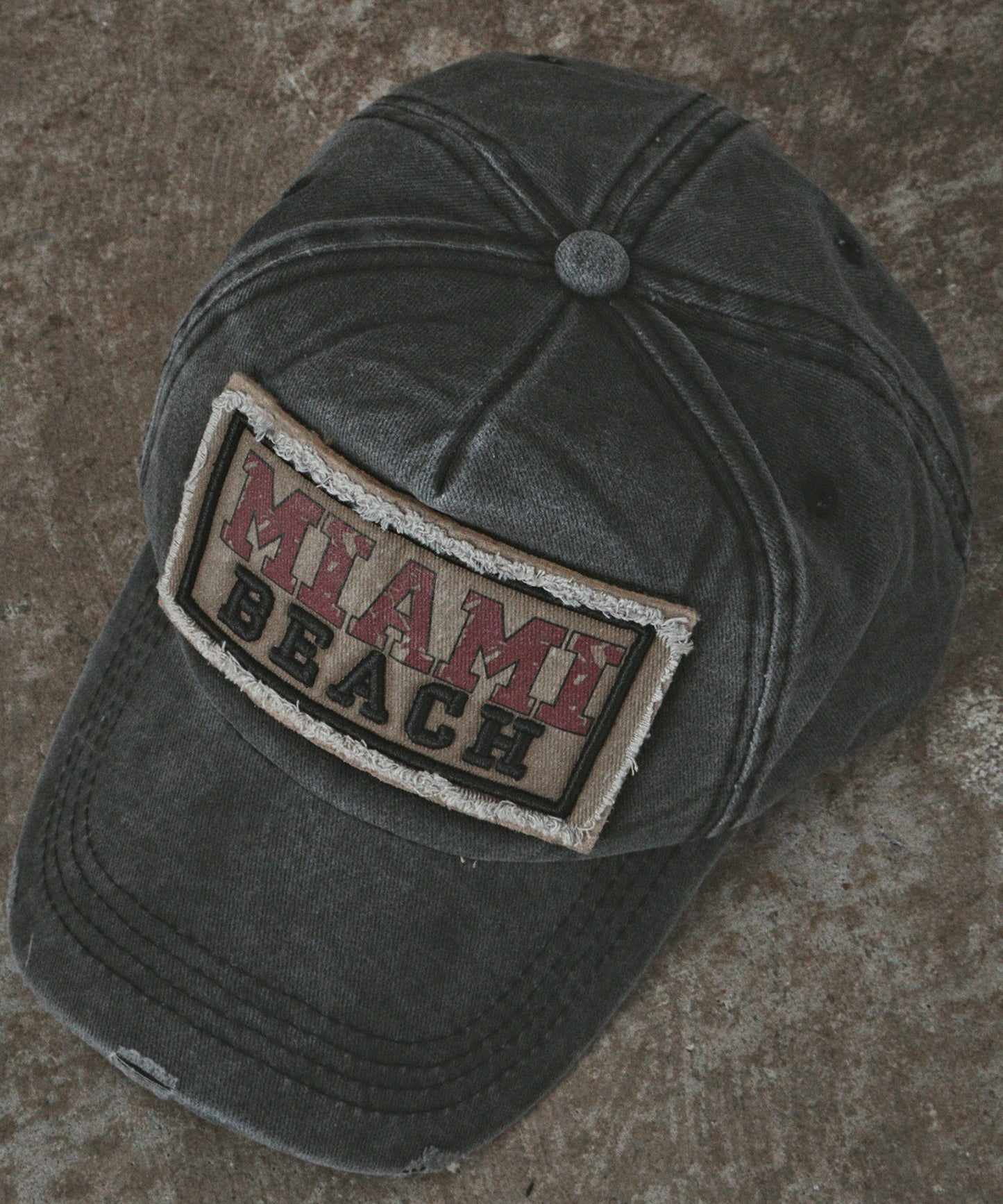 【ROOP TOKYO】ALL RUNS 復古風破壞刺繡棒球帽