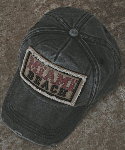 【ROOP TOKYO】ALL RUNS 復古風破壞刺繡棒球帽