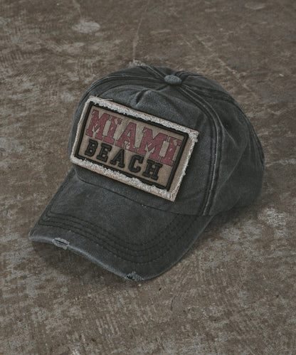 【ROOP TOKYO】ALL RUNS 復古風破壞刺繡棒球帽