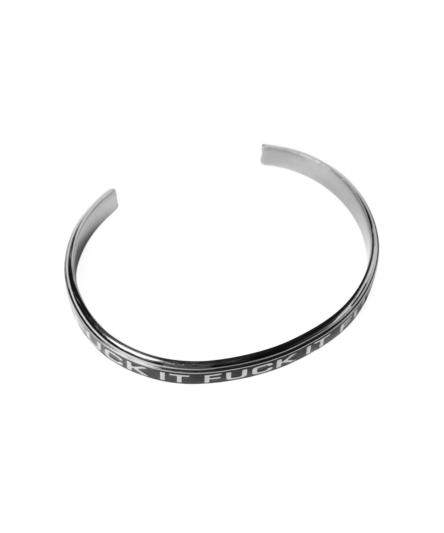 【HUF】FUCK IT 英文質感 不鏽鋼琺瑯加工 手環
