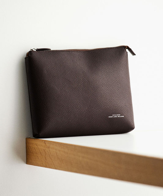 【GLR】CIBO 自然紋理PU皮革兩用肩背/手拿包