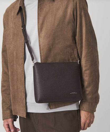 【GLR】CIBO 自然紋理PU皮革兩用肩背/手拿包