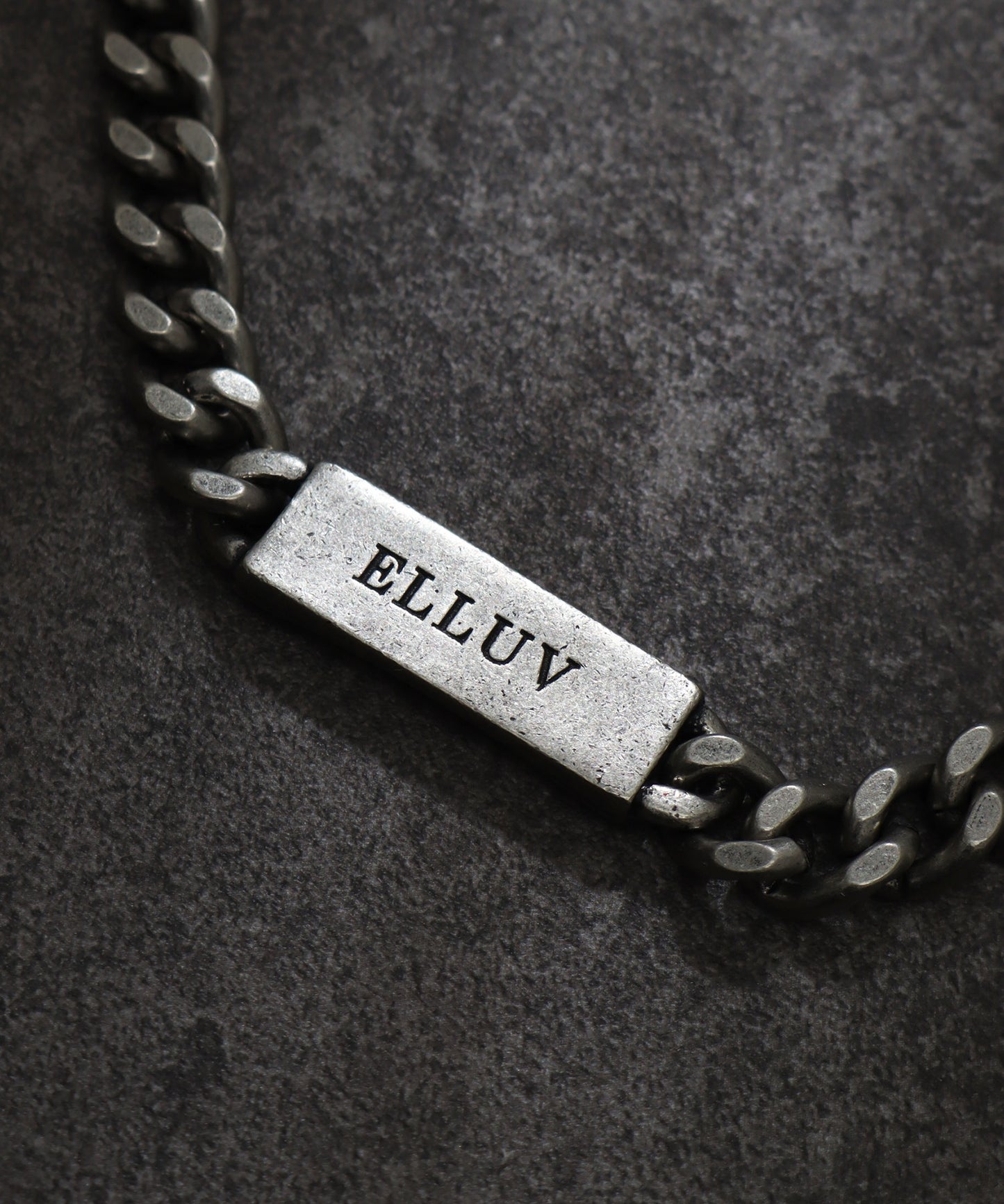 【Art re A】ELLUV LOGO刻印不鏽鋼鍊條項鍊