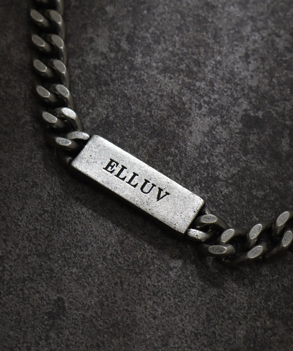 【Art re A】ELLUV LOGO刻印不鏽鋼鍊條項鍊