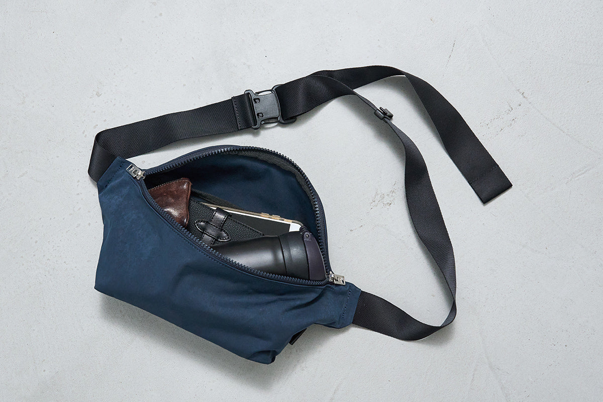 【レザーバッグ REN】khaki 質感休閒胸包(腰包) / HD NYLON