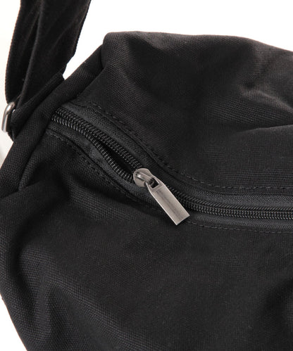 【LAKOLE】極簡帆布筒型肩斜背包 大容量