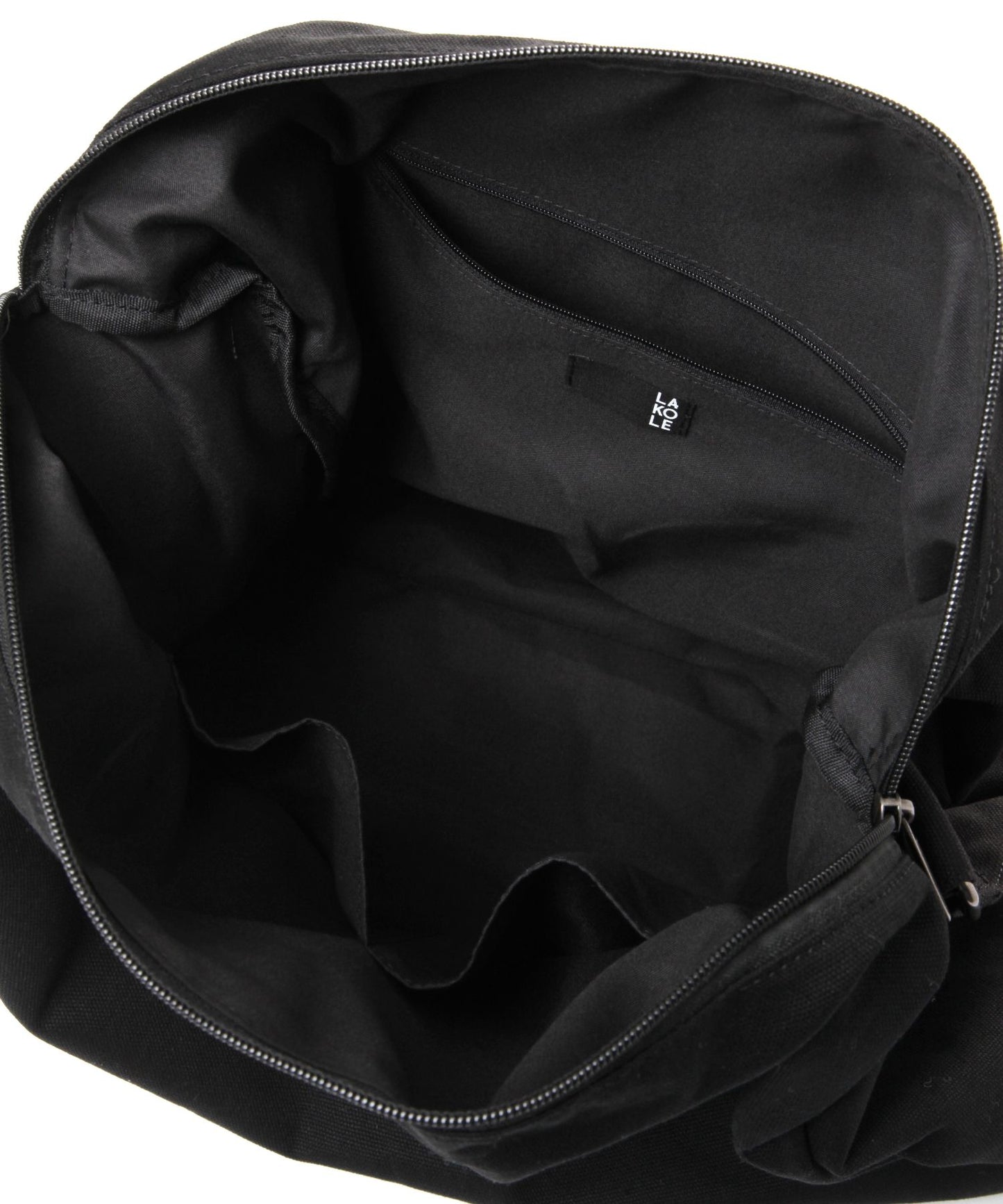 【LAKOLE】極簡帆布筒型肩斜背包 大容量