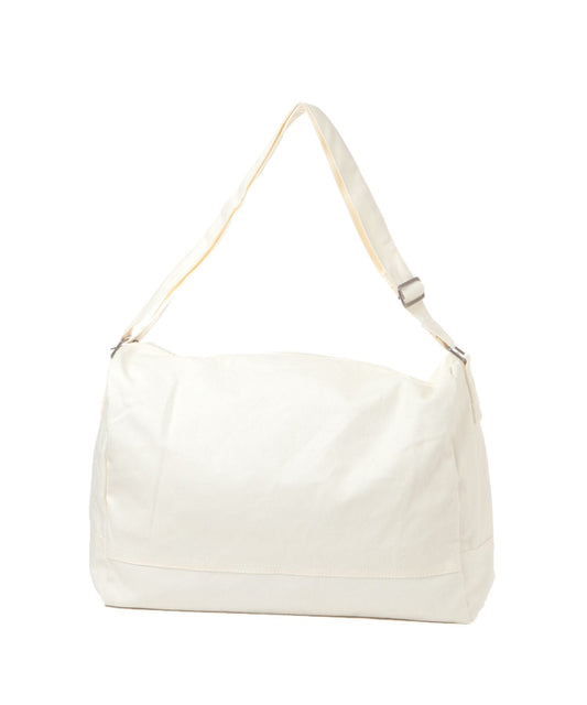 【LAKOLE】極簡帆布筒型肩斜背包 大容量